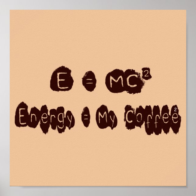 POSTER E = MC2 (Devant)