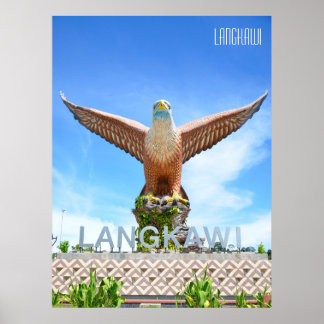 Poster Eagle Statue Langkawi Malaisie Vacances Souvenir