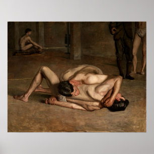 Poster Eakins - Lutteurs