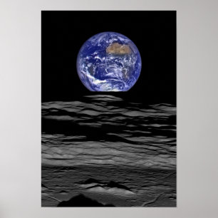Poster Earth from the moon