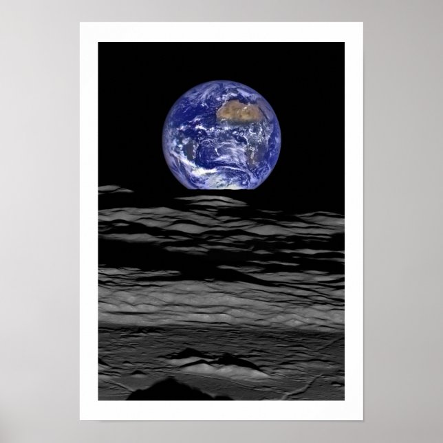 Poster Earth Moonscape (Devant)