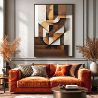 Poster Earth Tones and Collage