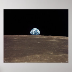 Poster Earthrise - Apollo 11