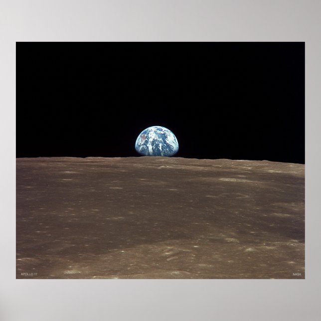 Poster Earthrise - Apollo 11 (Devant)