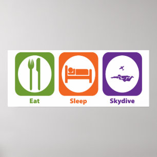 Poster Eat Sleep Skydive