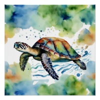 Eau Abstraite de la tortue de mer