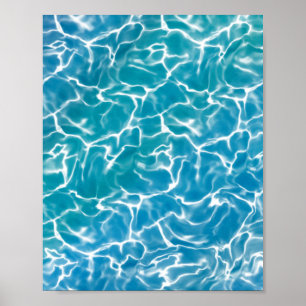 Poster Eau bleue*