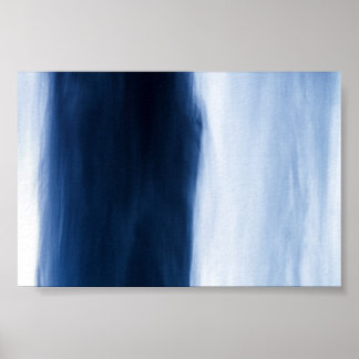 Poster Eau bleue Abstraite