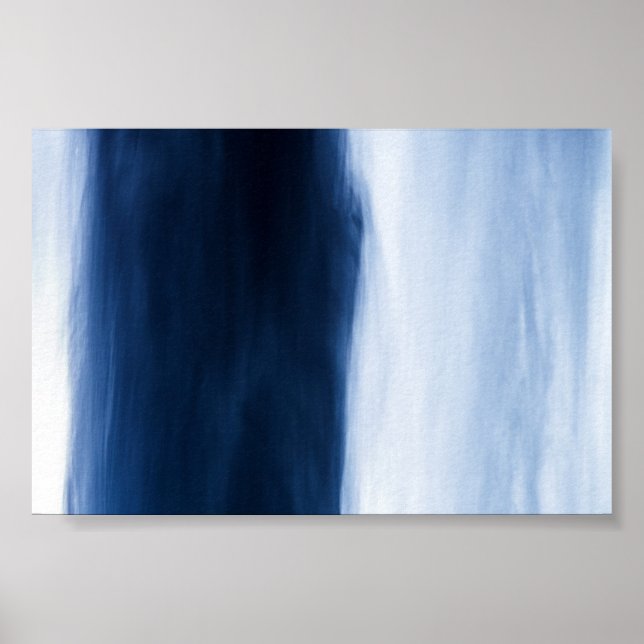 Poster Eau bleue Abstraite (Devant)