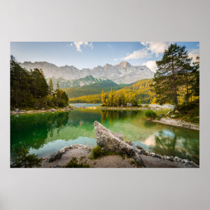 Poster Eau Dachstein Mountains Lake Allemagne