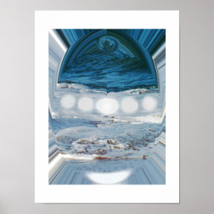 Poster Eau dans une gouttelette