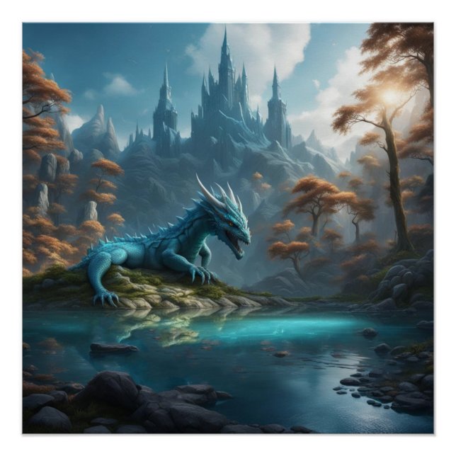 Poster Eau dragon (Devant)