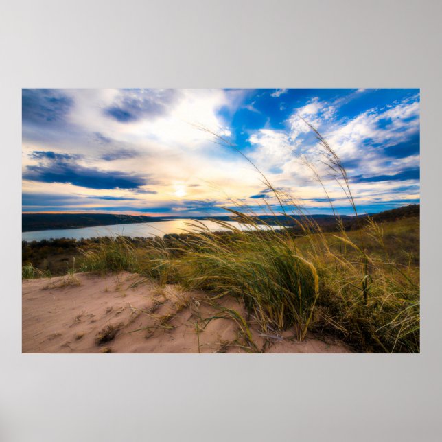 Poster Eau | Glen Lake Dunes de l'ours couché Michigan (Devant)