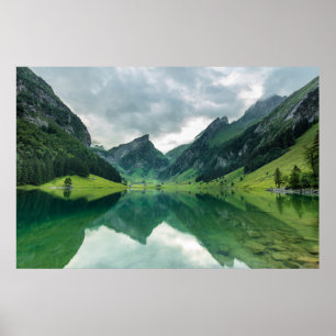 Poster Eau   Lac Alpes suisses