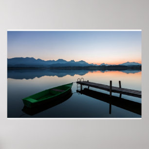 Poster Eau Lac Hopfen Alpes bavaroises Allemagne