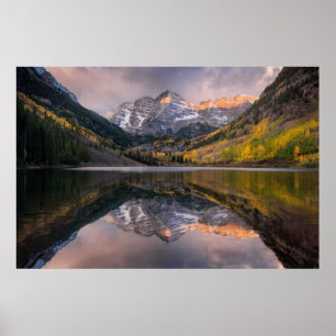 Poster Eau Maroon Bells Colorado