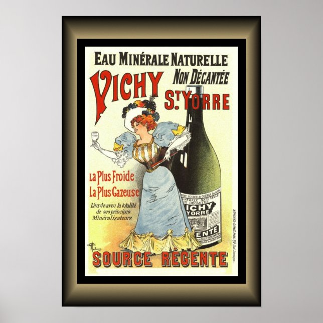 Poster 'Eau minérale naturelle de Vichy Saint-Yorre ~ * ~ (Devant)