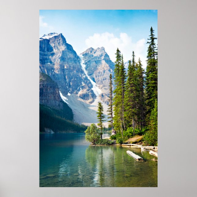 Poster Eau | Moraine Lake, Canada (Devant)