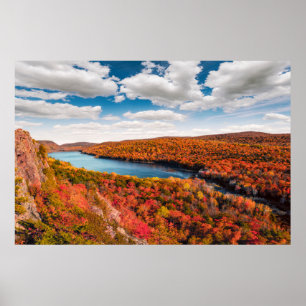Poster Eau   Porcupine Mountains Michigan