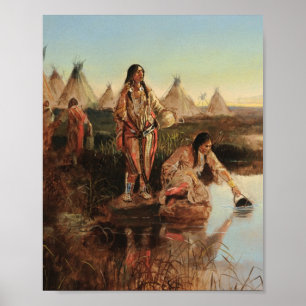 Poster Eau Pour Camp De Charles Marion Russell
