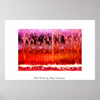 Poster Eau rouge