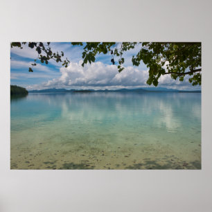 Poster Eaux Calmes Du Lagon De Marovo
