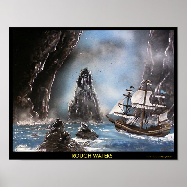 Poster Eaux rudes (Devant)