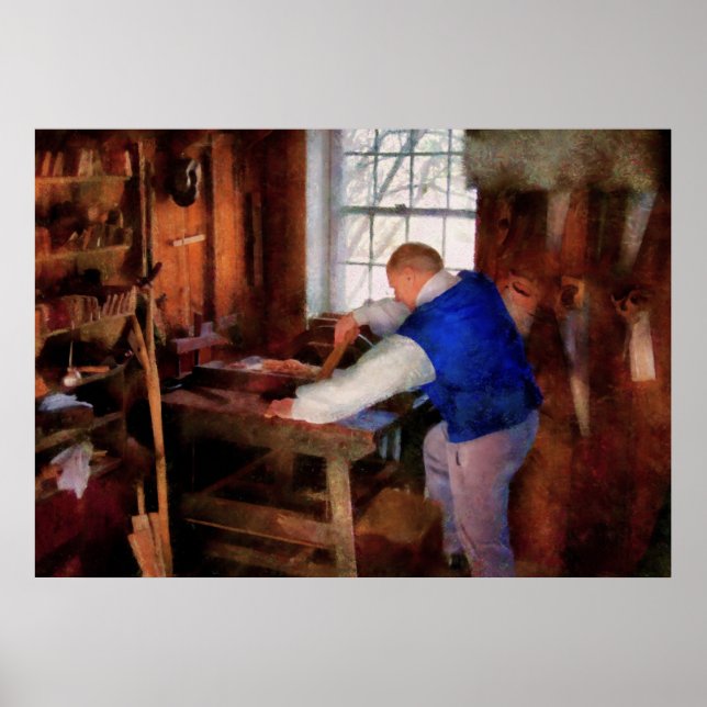Poster Ébéniste - Le maître charpentier (Devant)
