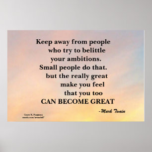 POSTER ÉCARTEZ-VOUS DE L'AFFICHAGE MOTIVÉ DES GENS