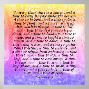 Poster Ecclésiaste 3:1-8