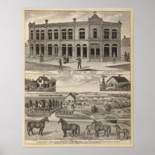 Poster Échange National Bank des bas, le Kansas