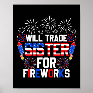 Poster Échangerai ma sœur contre des feux d'artifice Drôl