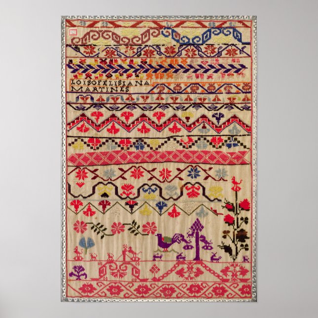 Poster Échantillon de broderie (Devant)