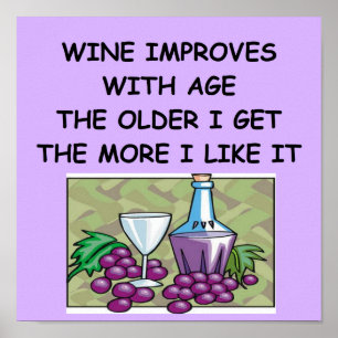 Poster échantillon de vin