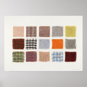 Poster Échantillons de tissu d'usine (1935-1942) de Frank