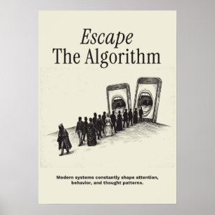Poster Échapper à l'algorithme