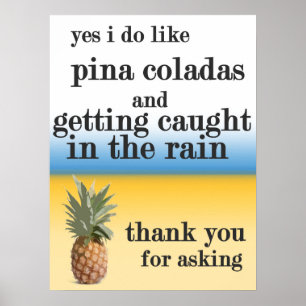 Poster "Échapper" - Pina Colada