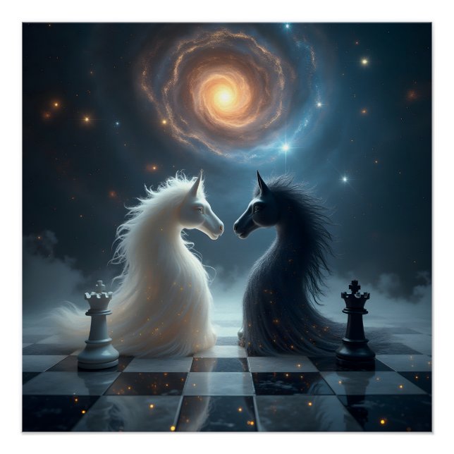 Poster Échecs Miroir (Devant)