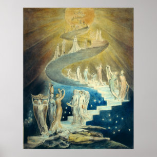 Poster Échelle de William Blake Jacob