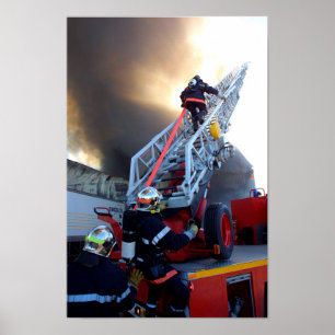 Poster Échelle Escalade pompier