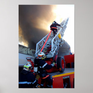 Poster Échelle Escalade pompier