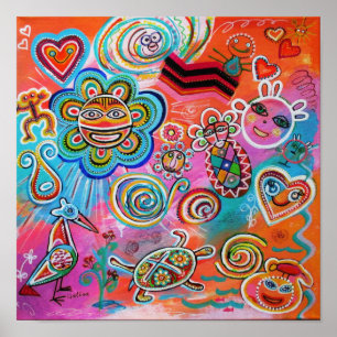 Poster Echoes of Taino, PR, Caraïbes 121922