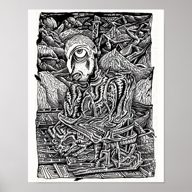 Poster Échoué, par Brian Benson (Devant)