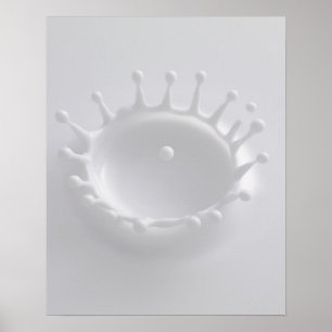 Poster Éclaboussure de lait