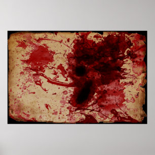 Poster Éclaboussure de sang
