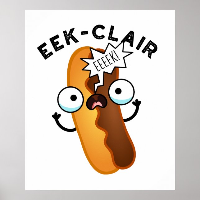 Poster Éclair drôle de jeu de mots Éclair (Devant)