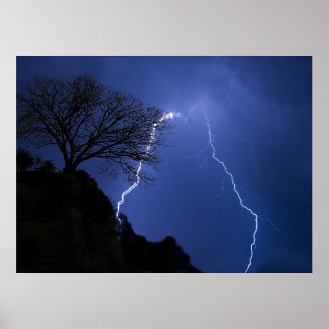 Poster éclairage - nuit orageuse (Devant)