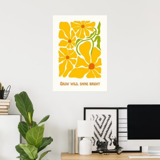 Poster Éclairer sauvage brillant (Bureau à domicile)