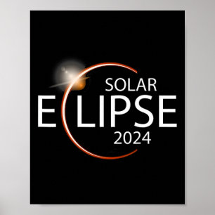 Poster Eclipse 2024 Shirt Total Solar Eclipse Party