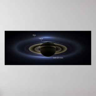 Poster Éclipse 3 de Saturn - marquée